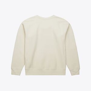 Men's Cream Mitchell & Ness Premium Branded Fleece Pullover Sweatshirt